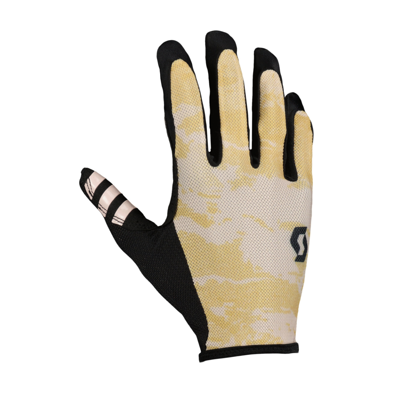 SCOTT Cyklistické rukavice dlhoprsté - TRACTION LF - ružová/béžová/čierna