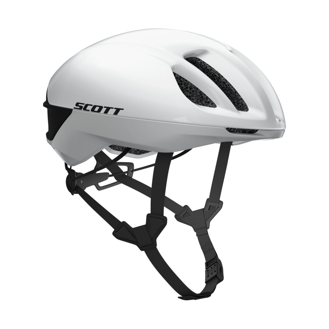 SCOTT Cyklistická prilba - CADENCE PLUS - biela/čierna (51–55 cm)