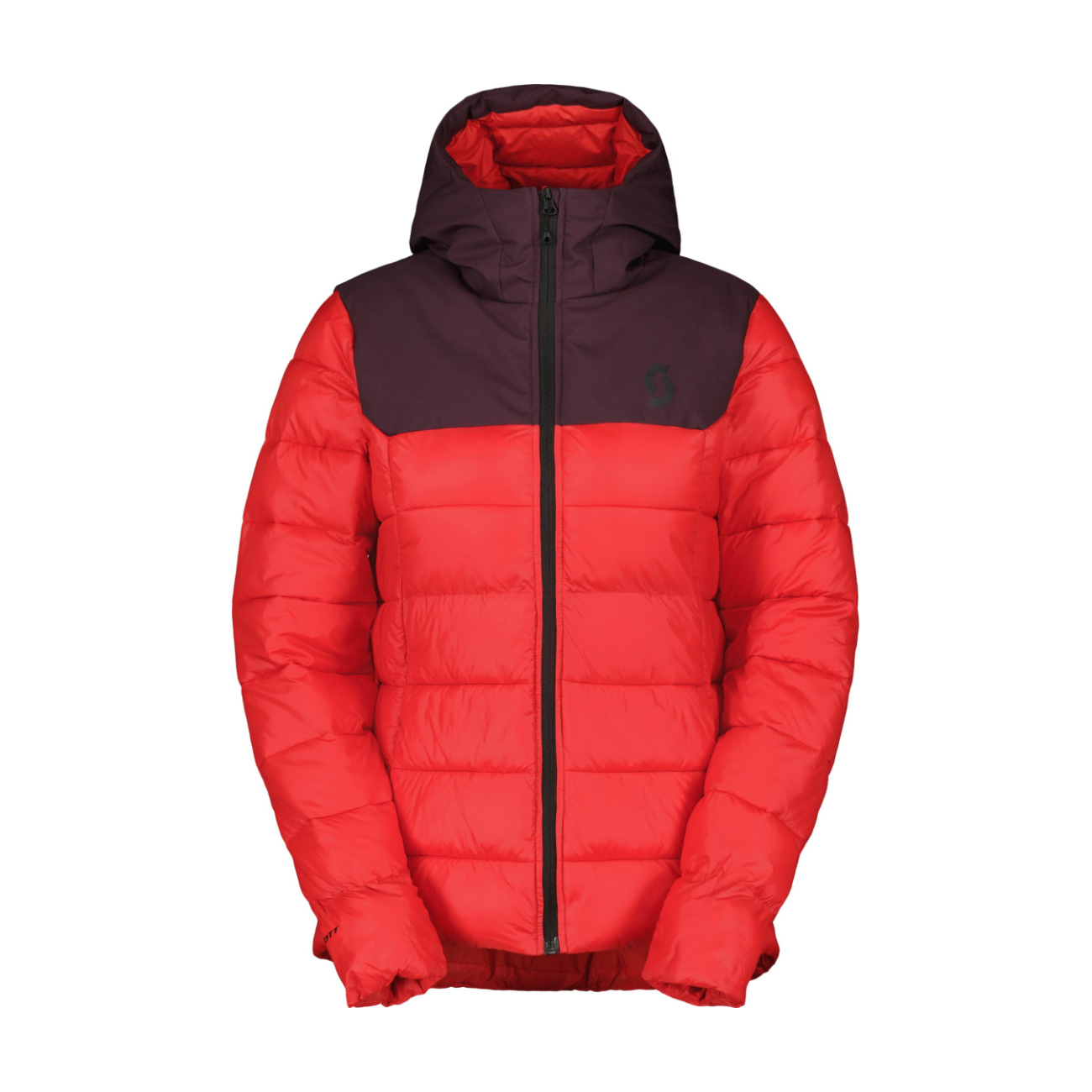 SCOTT Cyklistická zateplená bunda - INSULOFT WARM W - fialová/červená S