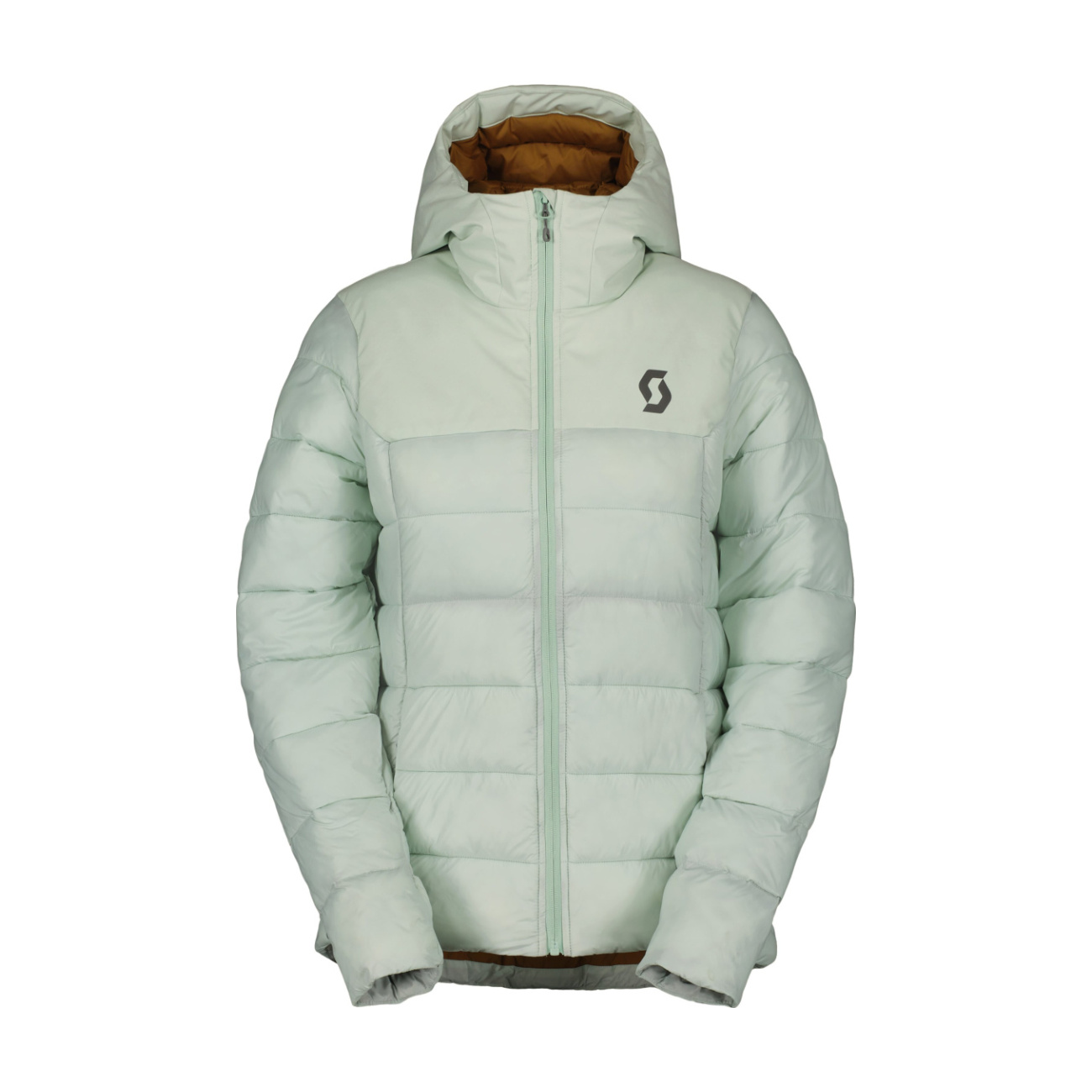 SCOTT Cyklistická zateplená bunda - INSULOFT WARM W - zelená/hnedá 2XL