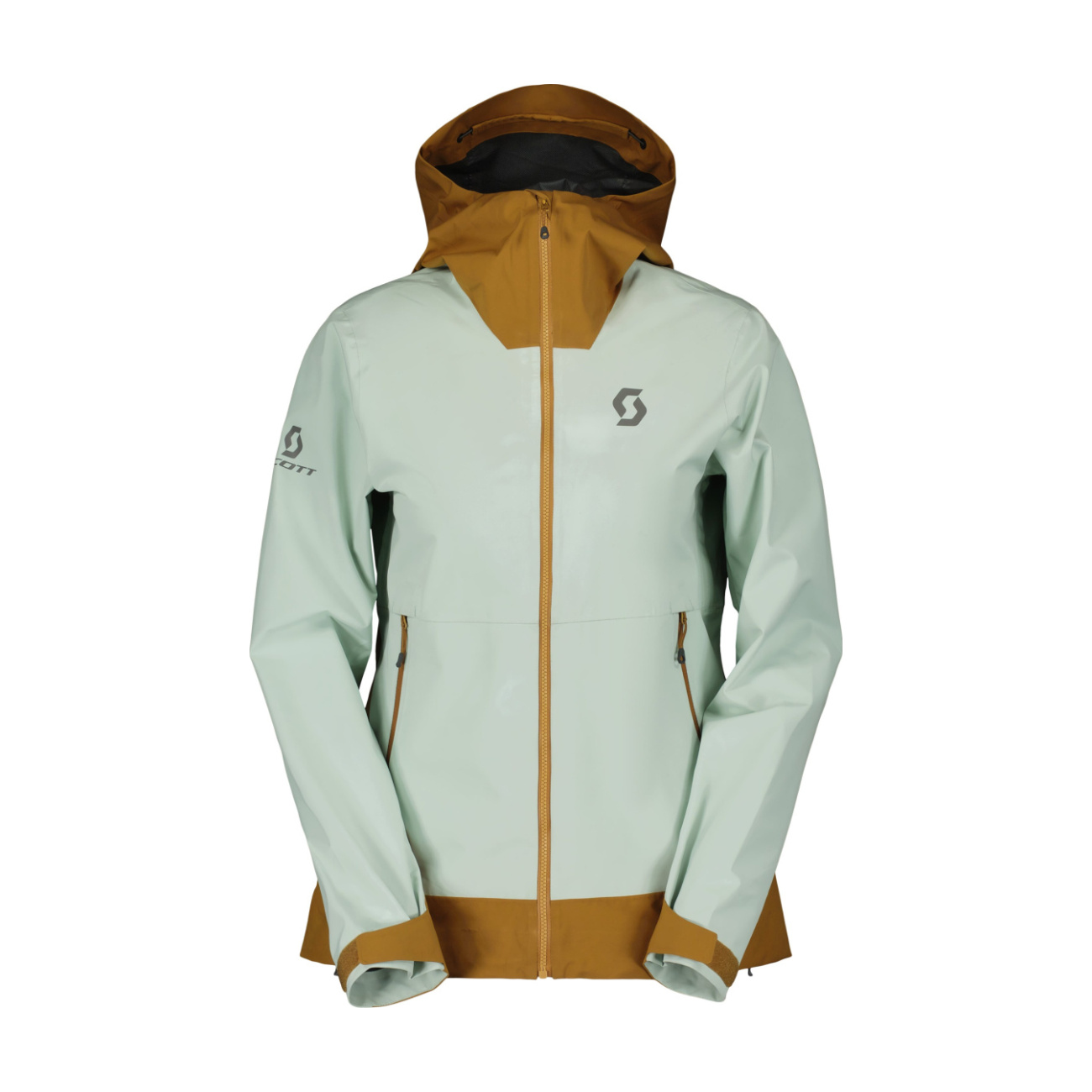 SCOTT vodeodolná bunda - DRYO PRO 2.5L W - zelená/hnedá XS