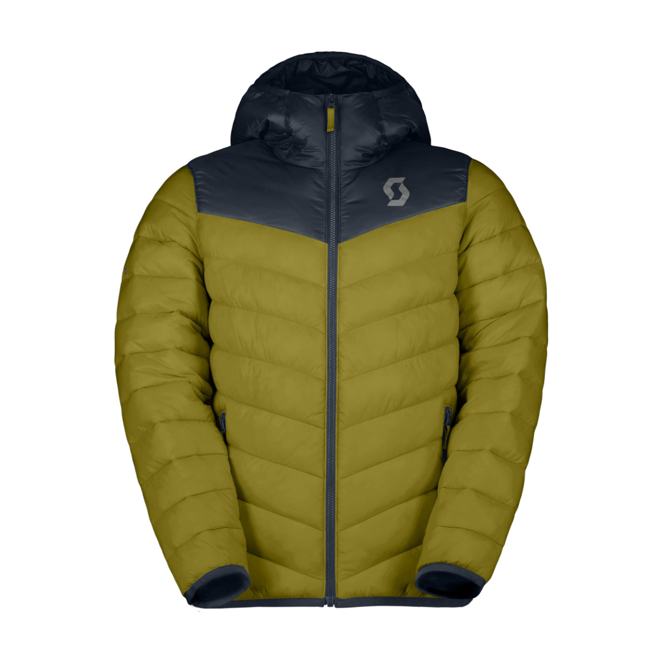 SCOTT Cyklistická zateplená bunda - INSULOFT WARM JR - zelená/šedá XL