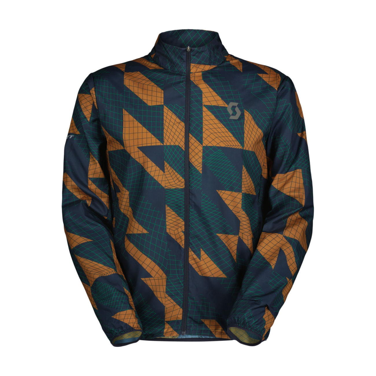 SCOTT Cyklistická vetruodolná bunda - ENDURANCE TECH WB - modrá/hnedá 2XL