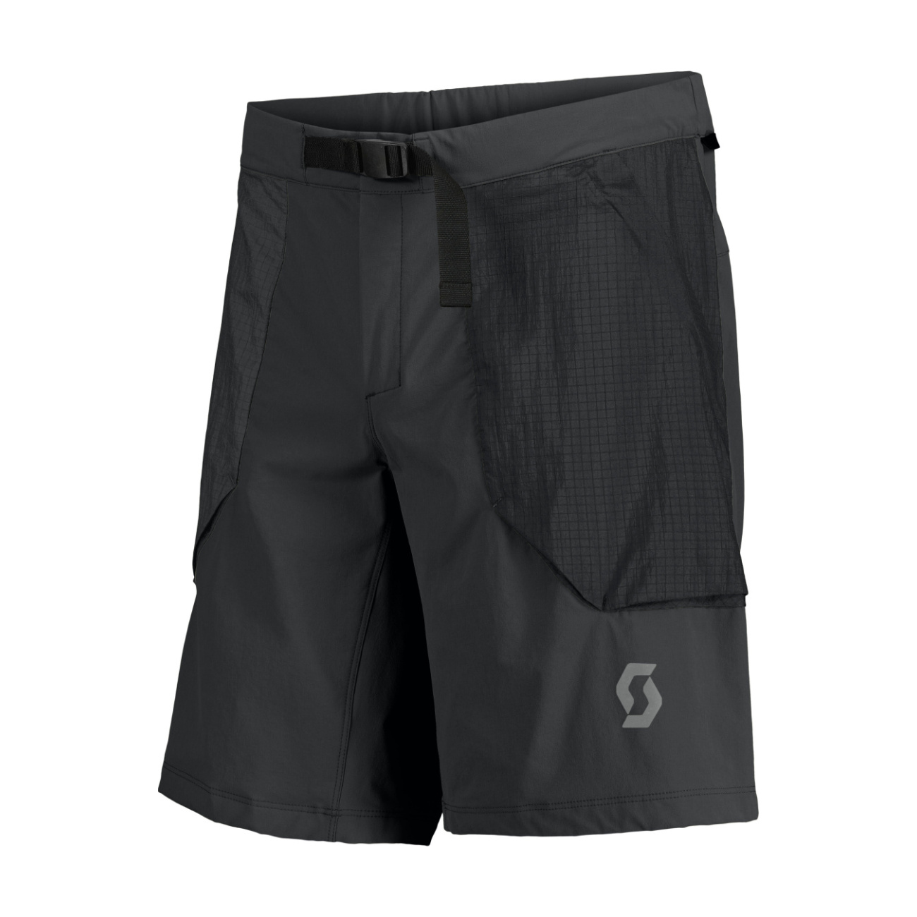 SCOTT Cyklistické nohavice krátke bez trakov - EXPLORAIR ESCAPE - čierna 2XL