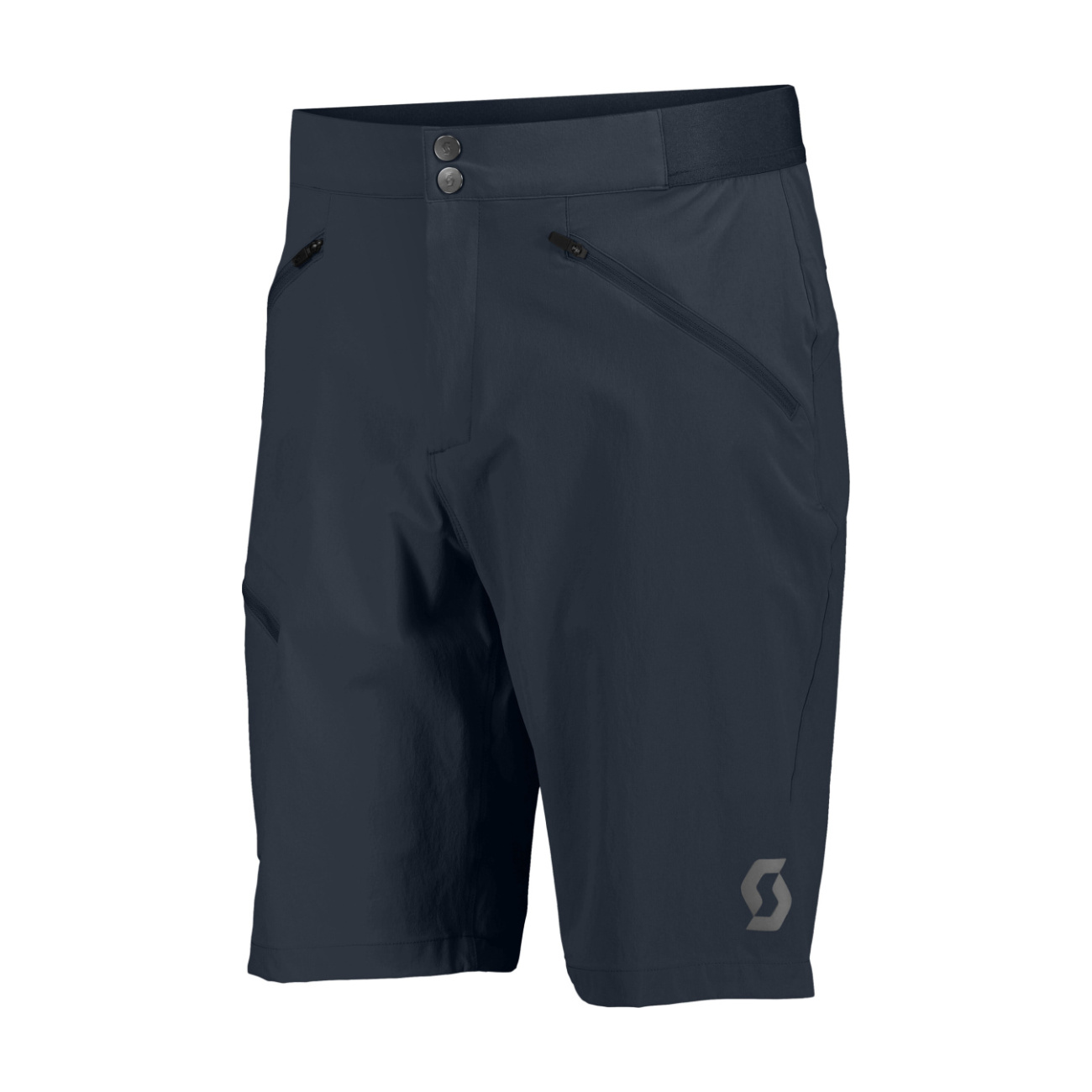 SCOTT Cyklistické nohavice krátke bez trakov - EXPLORAIR LIGHT - modrá 2XL