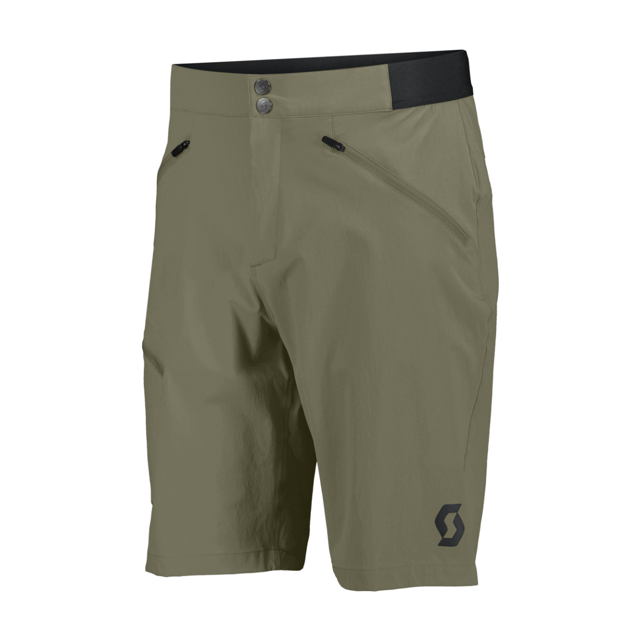 SCOTT Cyklistické nohavice krátke bez trakov - EXPLORAIR LIGHT - zelená XL