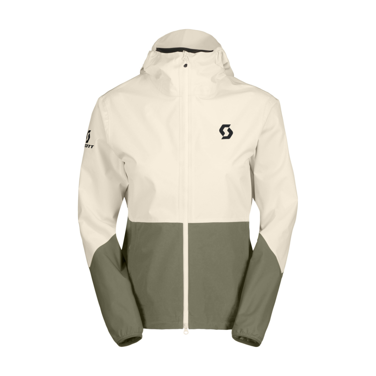 SCOTT vodeodolná bunda - EXPLORAIR LIGHT DRYO 2.5L W - biela/zelená M