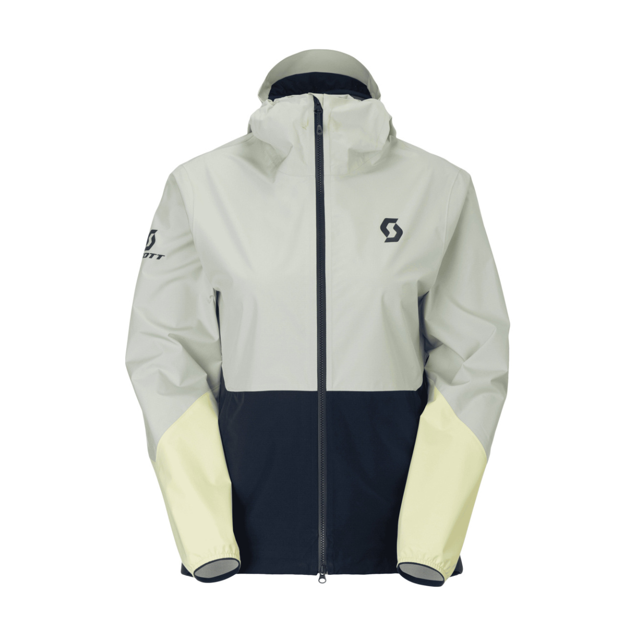 SCOTT vodeodolná bunda - EXPLORAIR LIGHT DRYO 2.5L W - šedá/modrá/žltá M