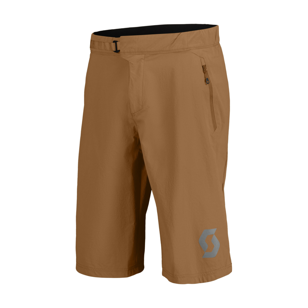 SCOTT Cyklistické nohavice krátke bez trakov - TRAIL VERTIC W/PAD - hnedá 2XL