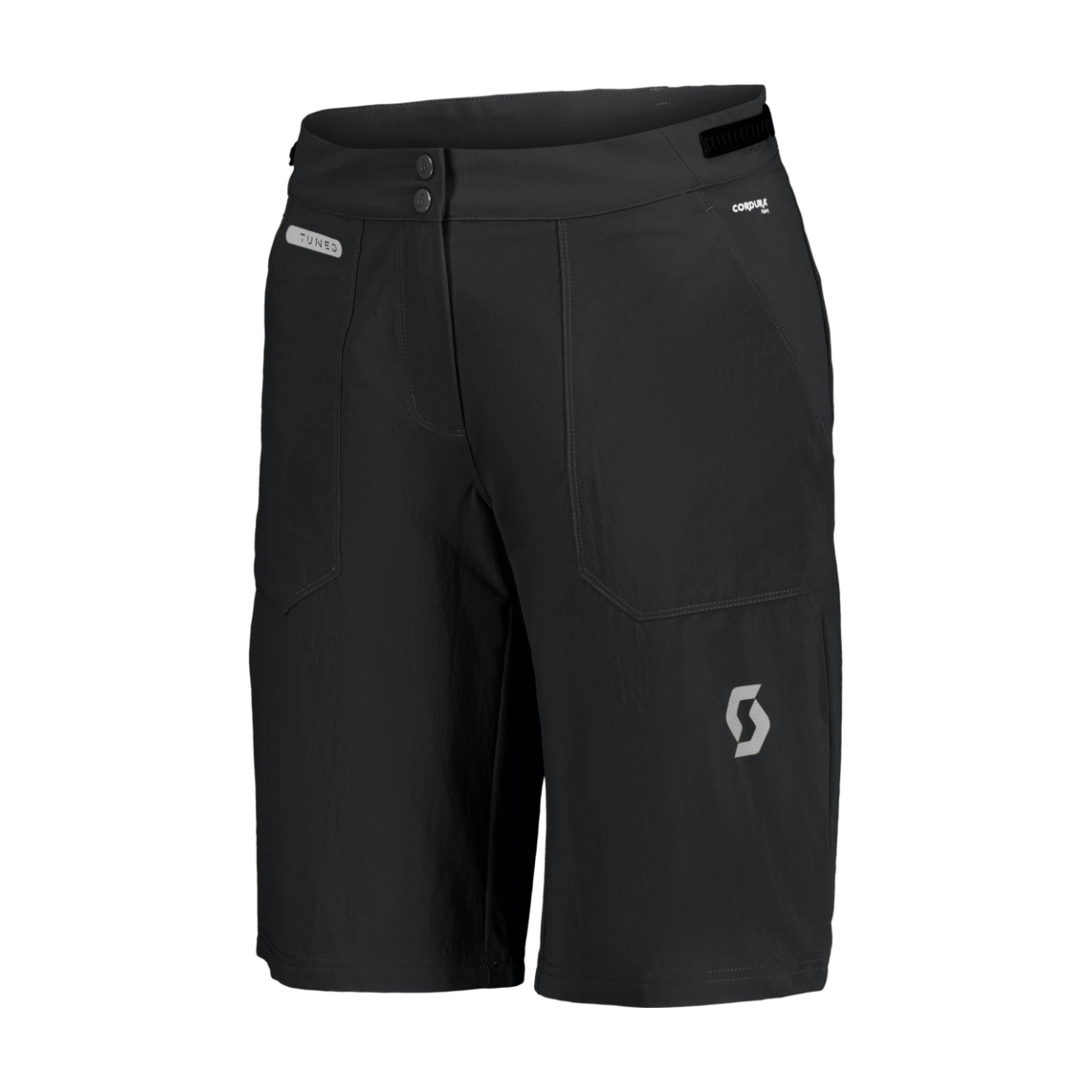 SCOTT Cyklistické nohavice krátke bez trakov - TRAIL TUNED W - čierna XS