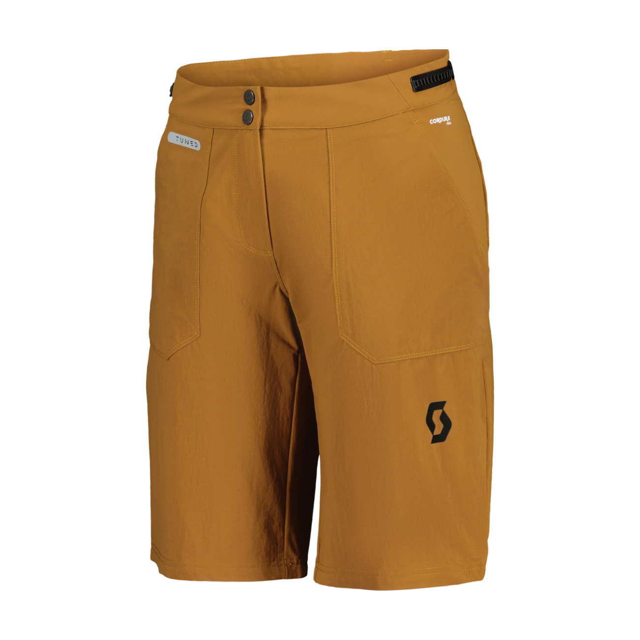 SCOTT Cyklistické nohavice krátke bez trakov - TRAIL TUNED W - hnedá S