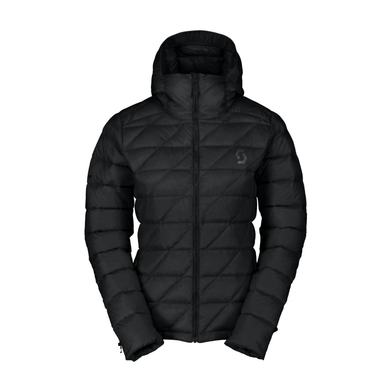 SCOTT Cyklistická zateplená bunda - INSULOFT LIGHT DOWN W - čierna XL