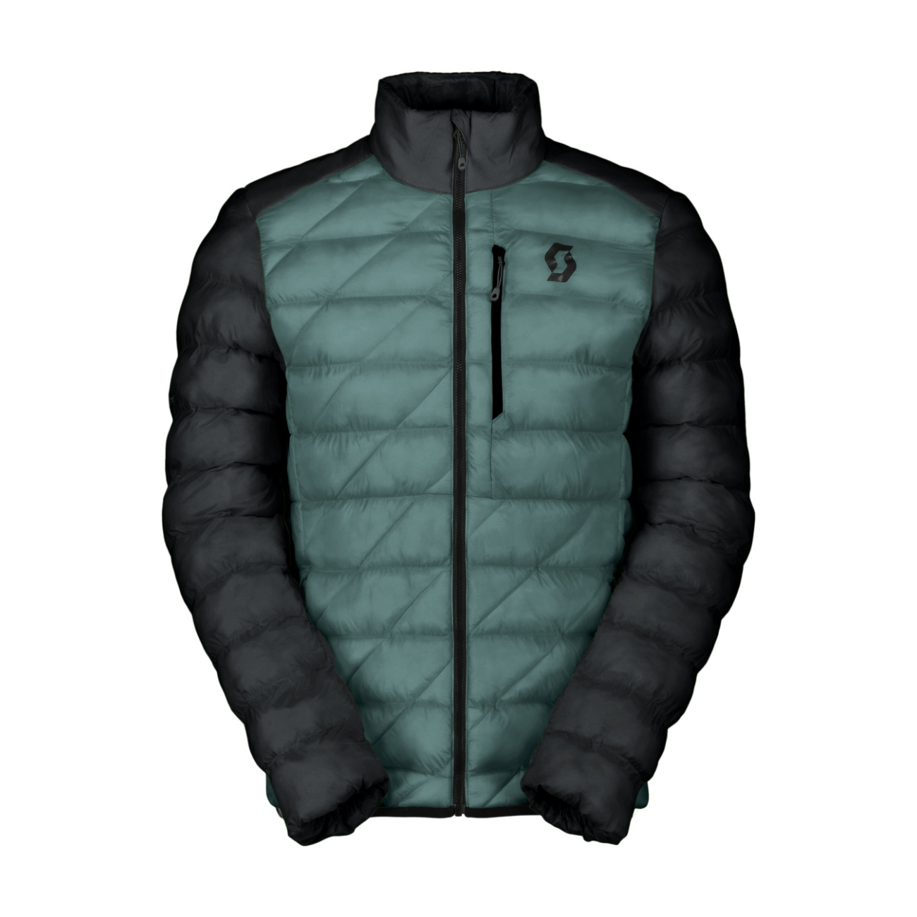 SCOTT Cyklistická vetruodolná bunda - INSULOFT TECH PL - modrá/čierna L