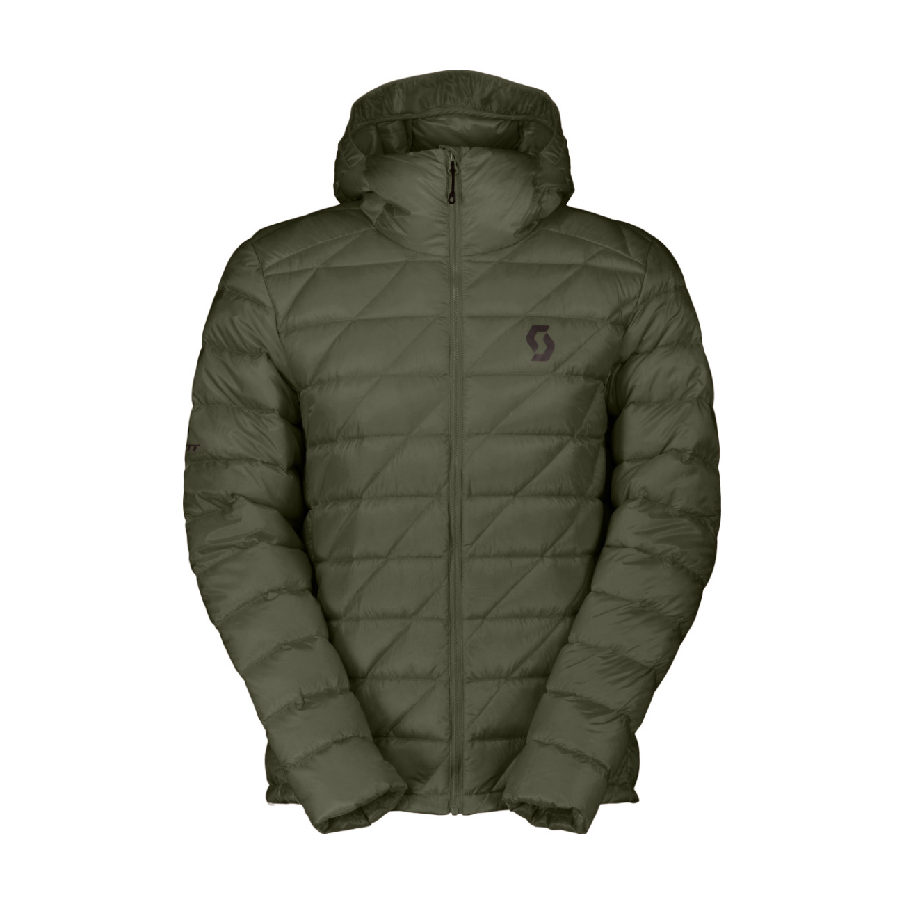 SCOTT Cyklistická zateplená bunda - INSULOFT LIGHT DOWN - zelená XL