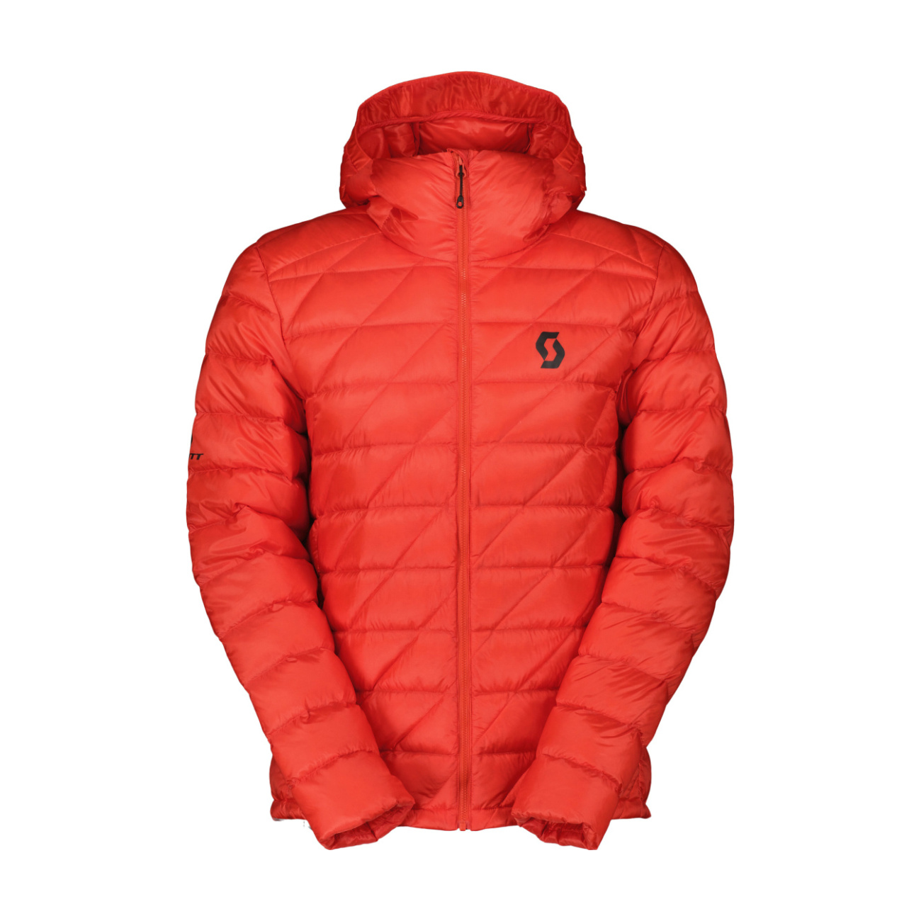 SCOTT Cyklistická zateplená bunda - INSULOFT LIGHT DOWN - červená XL