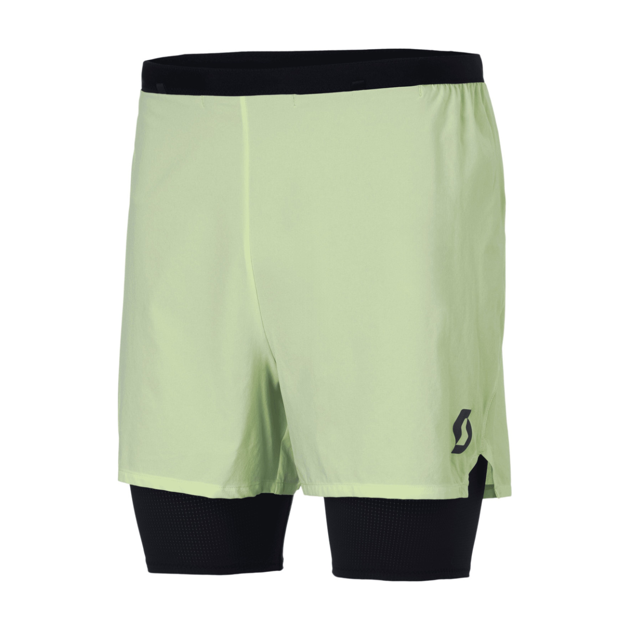 SCOTT Cyklistické nohavice krátke bez trakov - HYBRID ENDURANCE TECH - žltá/čierna XL