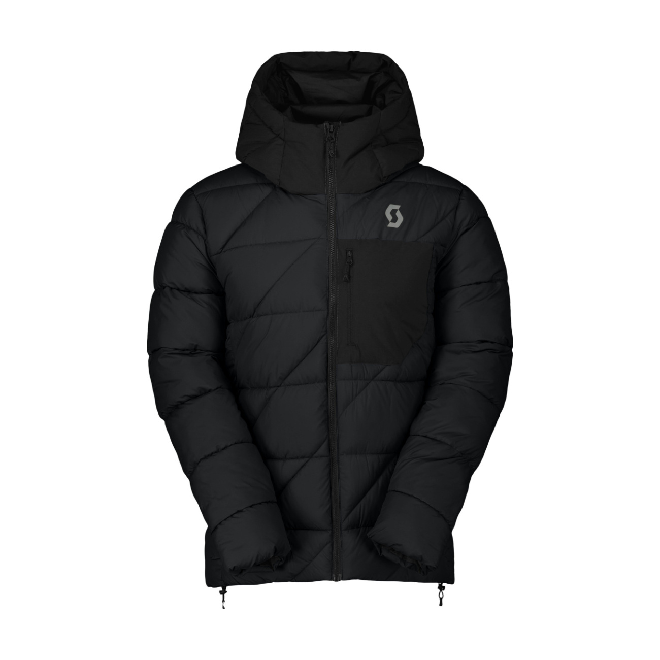 SCOTT Cyklistická zateplená bunda - INSULOFT WARM - čierna 2XL