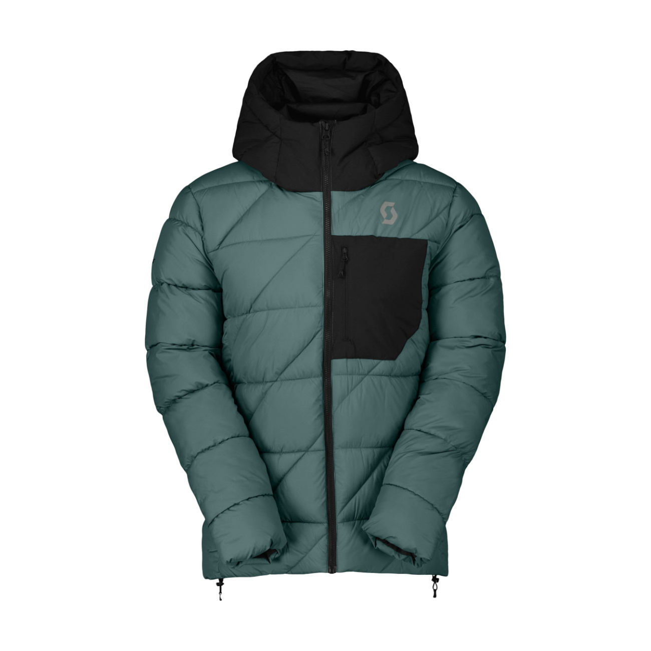 SCOTT Cyklistická zateplená bunda - INSULOFT WARM - modrá/čierna 2XL