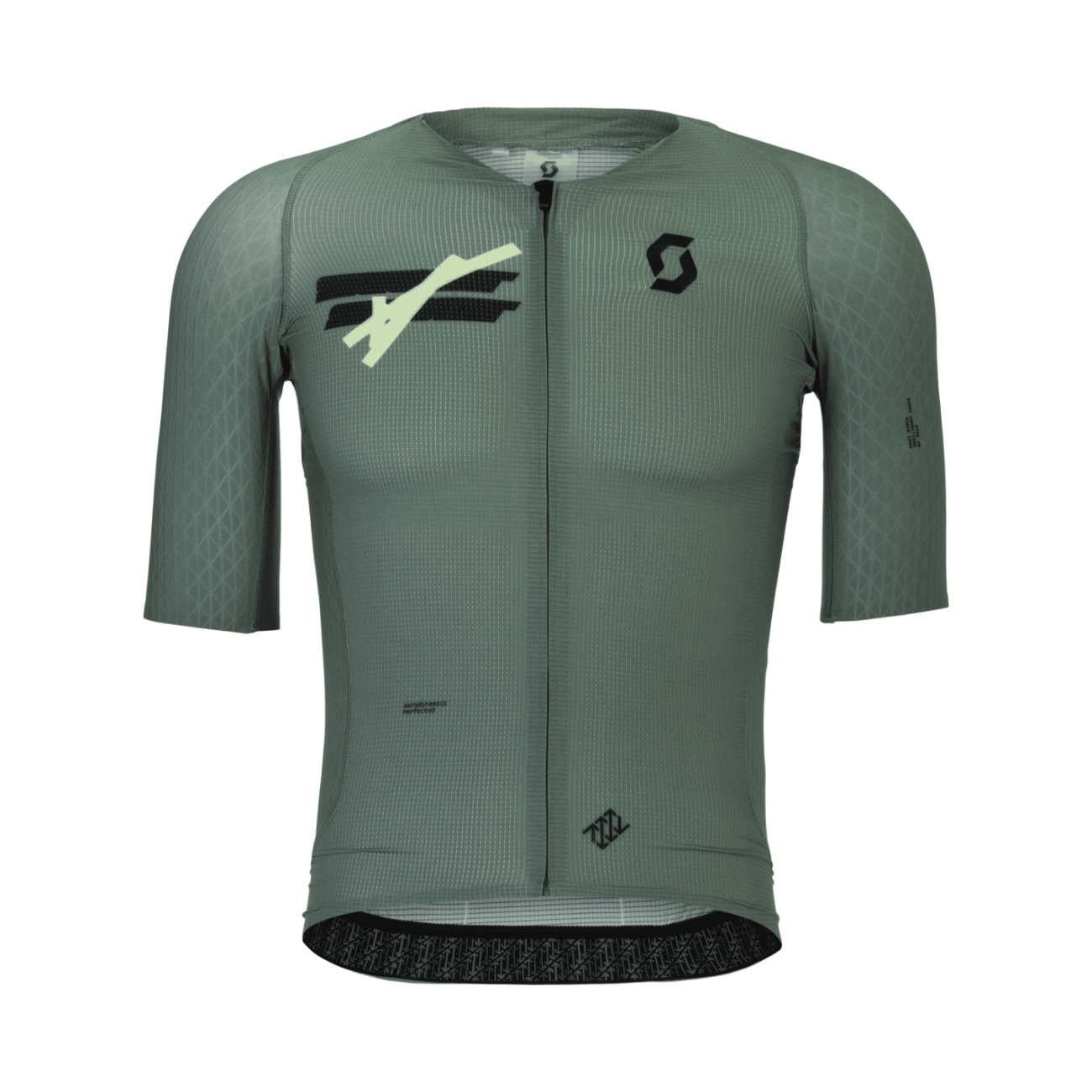 SCOTT Cyklistický dres s krátkym rukávom - ULTD AERO - zelená M