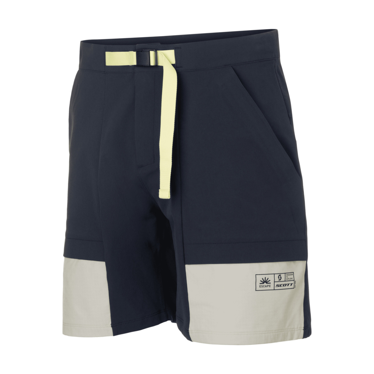 SCOTT Cyklistické nohavice krátke bez trakov - EXPLORAIR ESCAPE - modrá/šedá 2XL