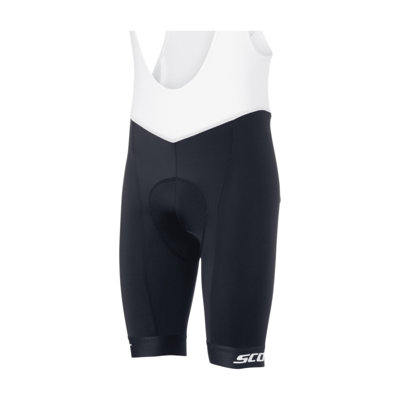 SCOTT Cyklistické nohavice krátke s trakmi - BIB ENDURANCE ++ - čierna/biela L