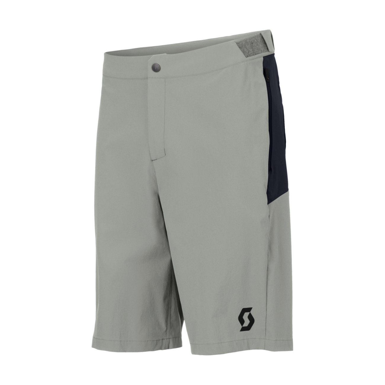 SCOTT Cyklistické nohavice krátke bez trakov - VERTIC LT W/PAD - šedá/modrá 3XL