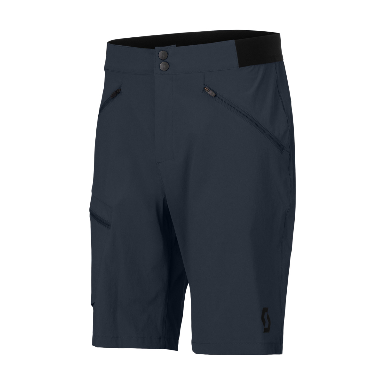 SCOTT Cyklistické nohavice krátke bez trakov - EXPLORAIR LIGHT - modrá 2XL