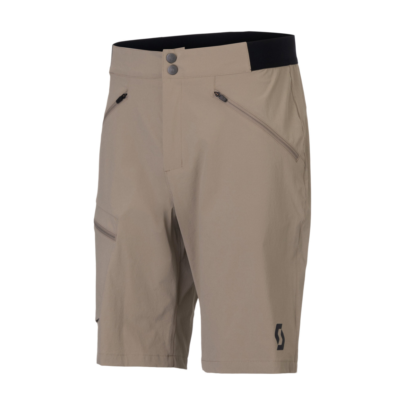 SCOTT Cyklistické nohavice krátke bez trakov - EXPLORAIR LIGHT - béžová 2XL
