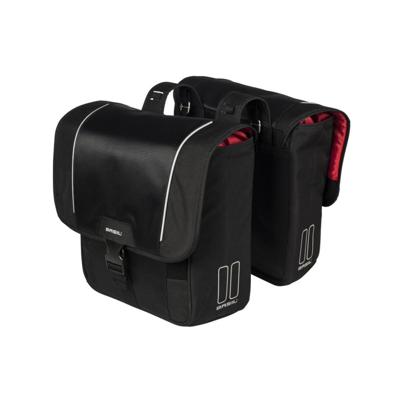 BASIL Cyklistická taška - SPORT DESIGN-DOUBLE BAG - čierna