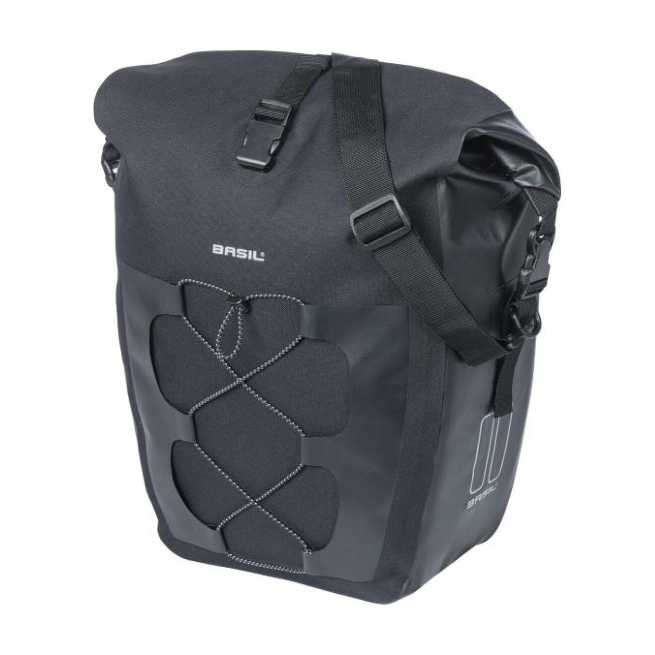 BASIL Cyklistická taška - NAVIGATOR WATERPROOF L - čierna