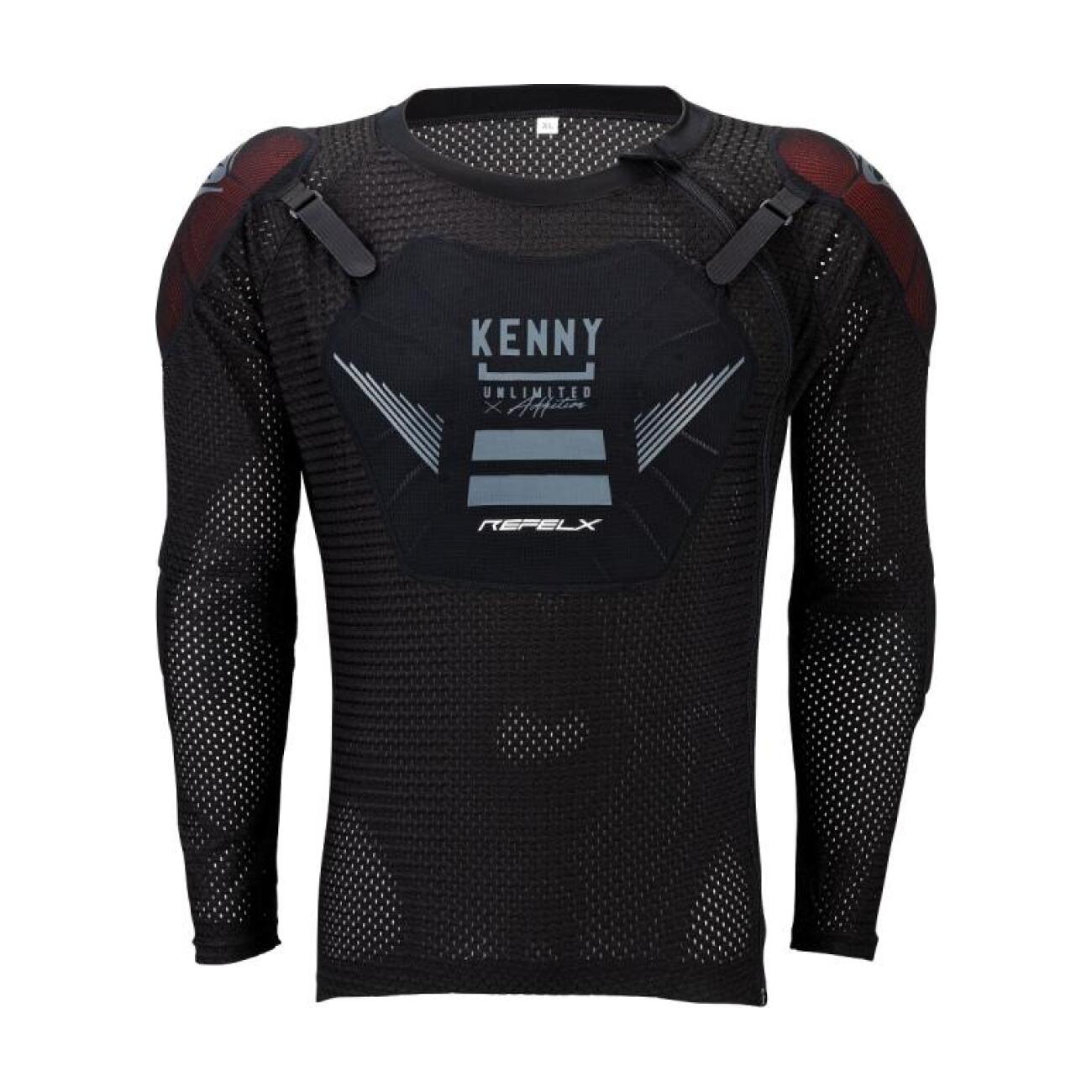 KENNY chránič na chrbát a hrudník - REFLEX KID - bordová/čierna M