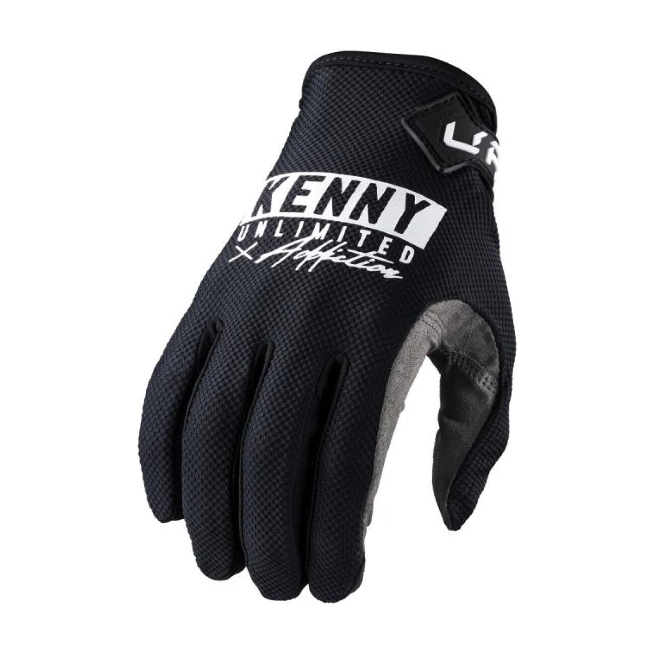 KENNY Cyklistické rukavice dlhoprsté - GLOVES UP - čierna