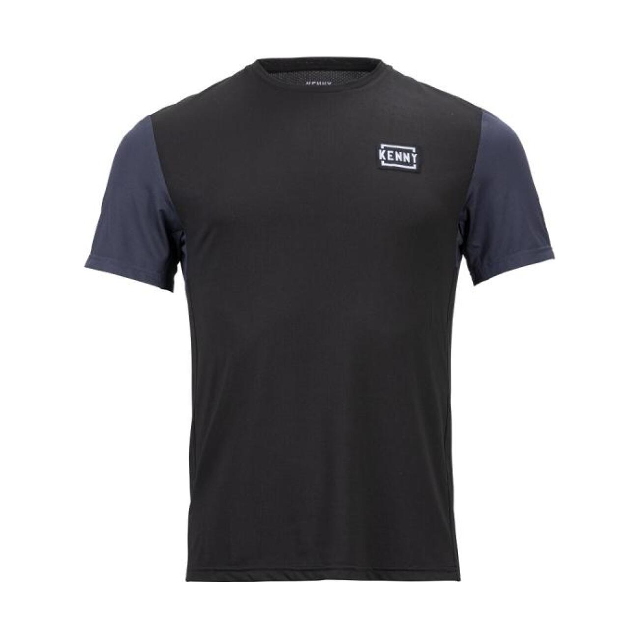 KENNY Cyklistický dres s krátkym rukávom - ROOT - čierna