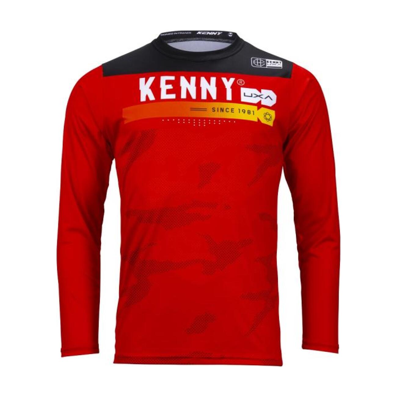 KENNY Cyklistický dres s dlhým rukávom letný - ELITE - červená
