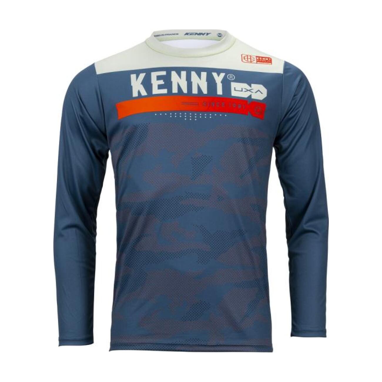 KENNY Cyklistický dres s dlhým rukávom letný - ELITE - modrá