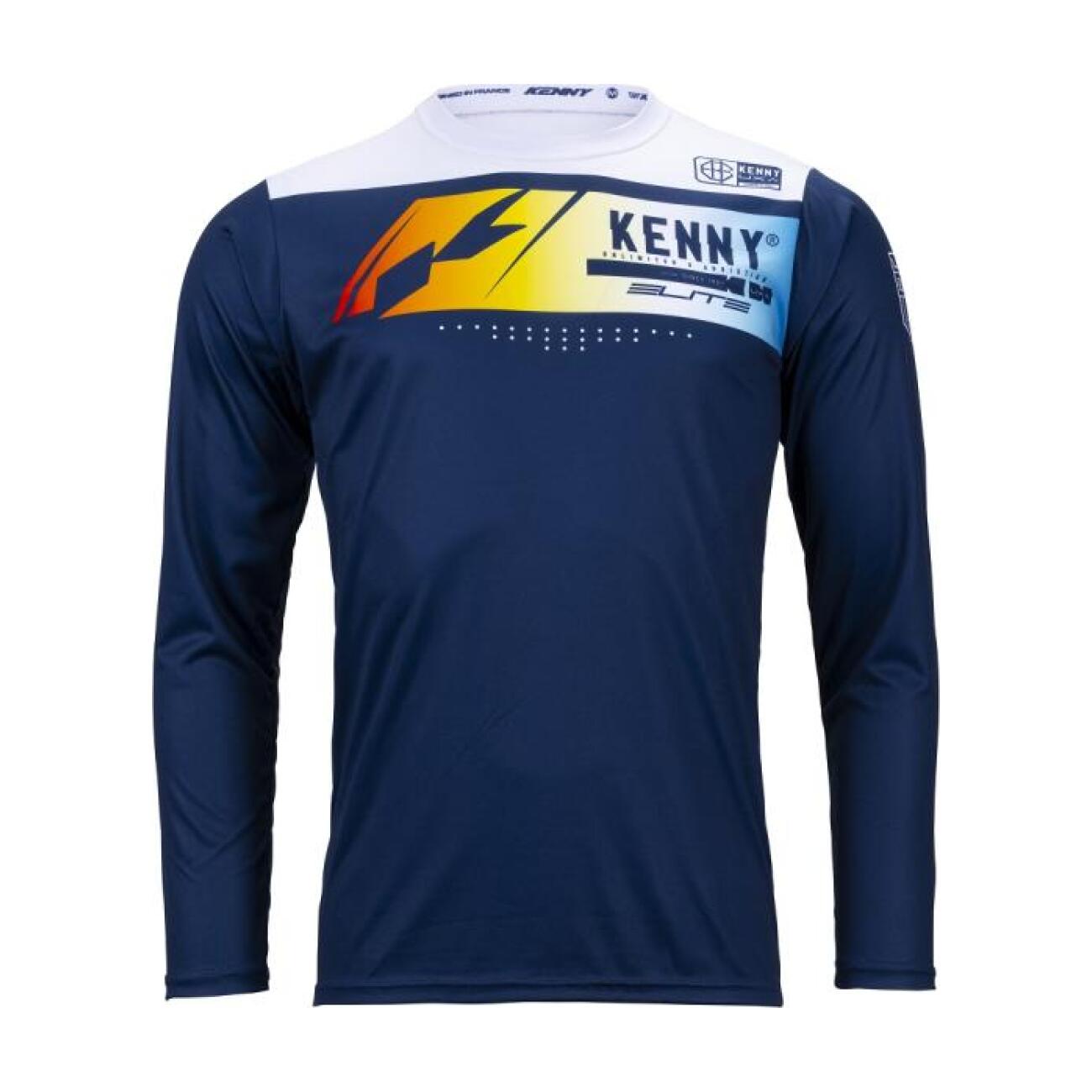 KENNY Cyklistický dres s dlhým rukávom letný - ELITE - modrá