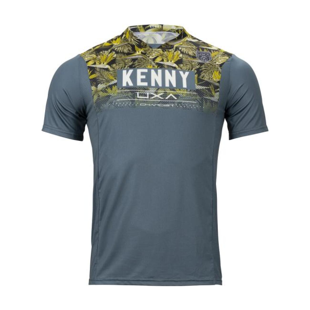 KENNY Cyklistický dres s krátkym rukávom - CHARGER - žltá/šedá M
