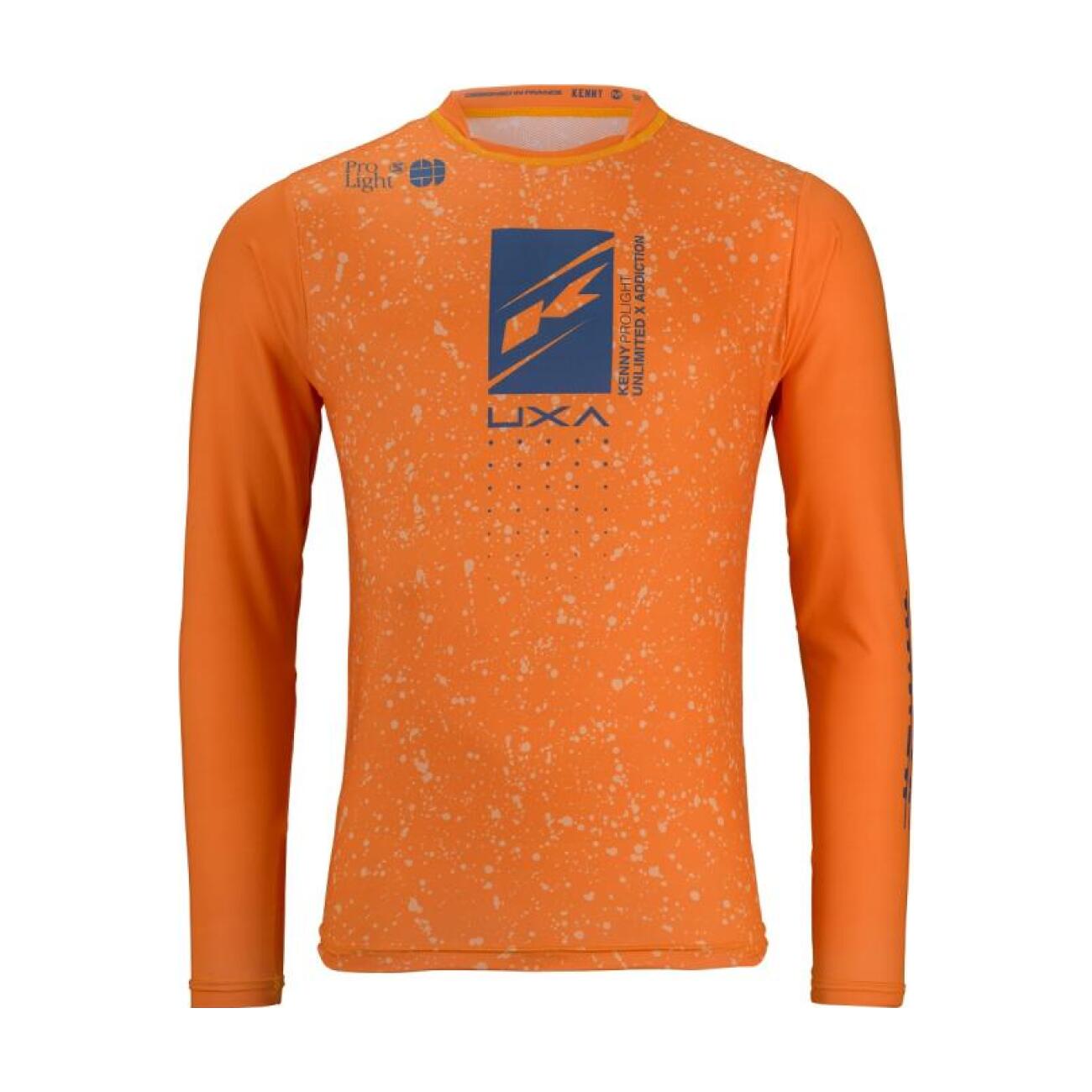 KENNY Cyklistický dres s dlhým rukávom letný - PROLIGHT 24 - oranžová