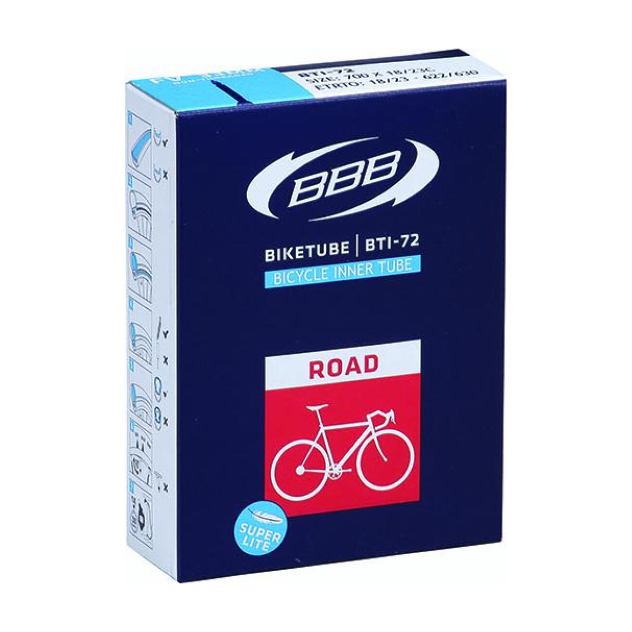 BBB duša - BIKETUBE ROAD 622-20/28 FV48