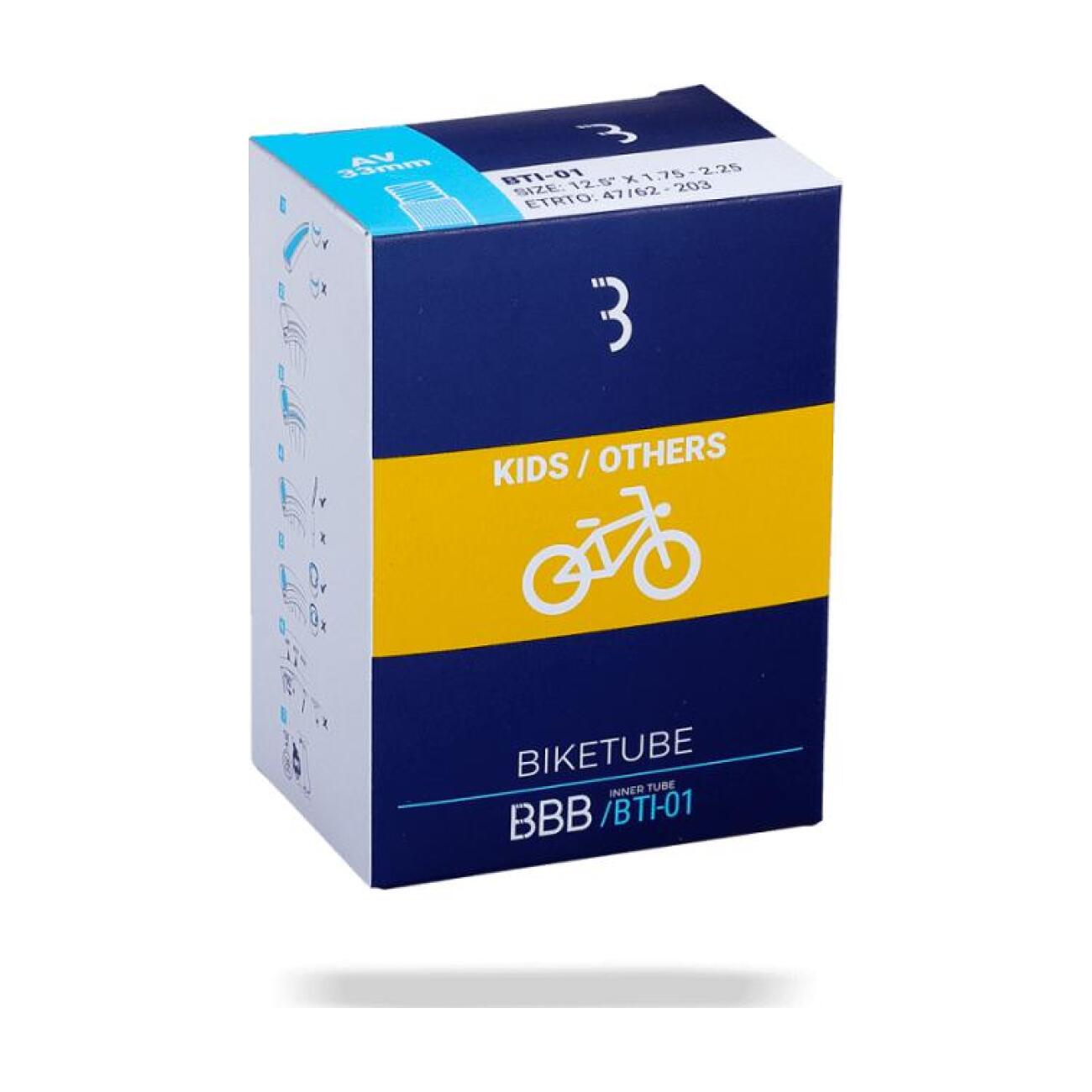 BBB duša - BIKETUBE KIDS 24X1,5/1,75 AV33