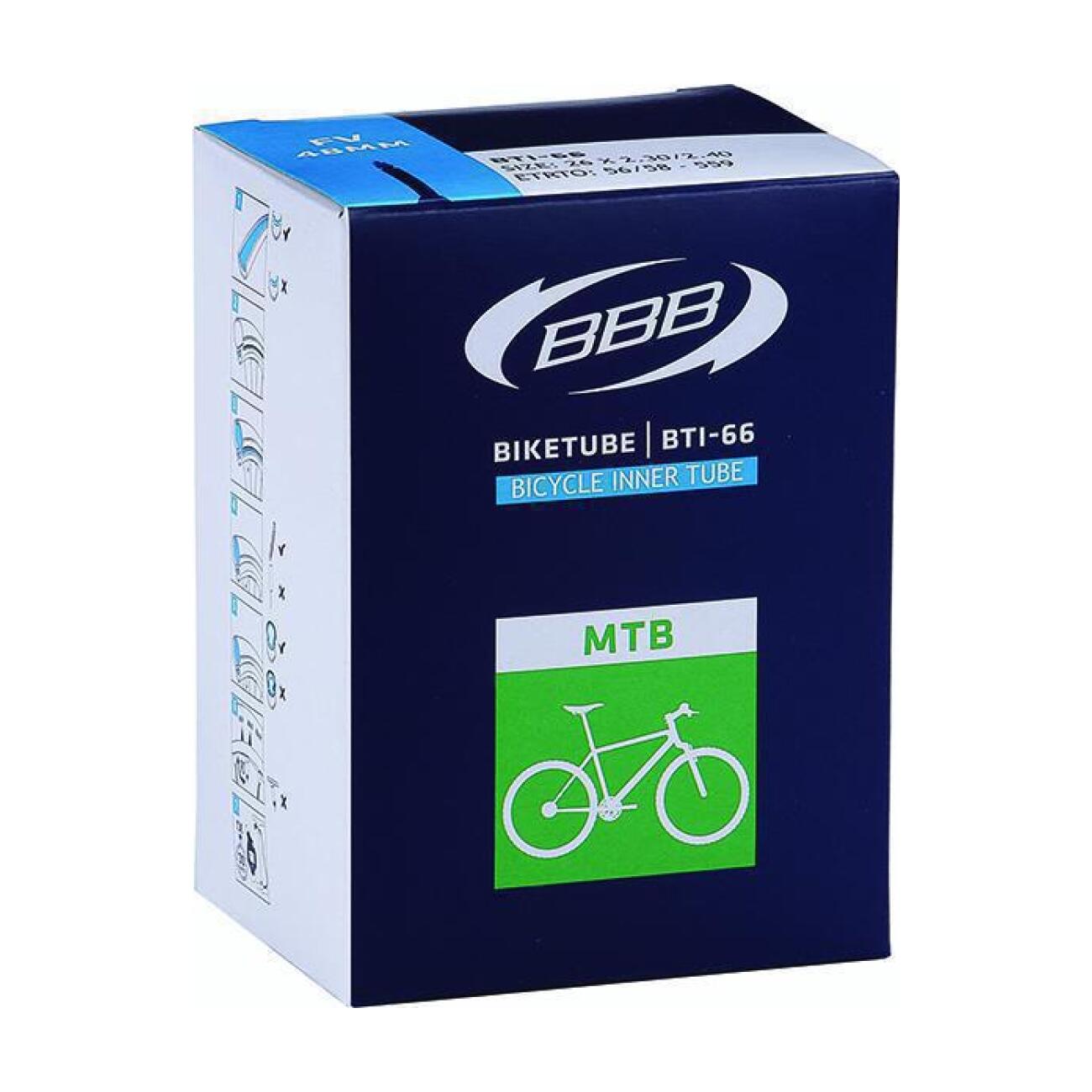 BBB duša - BIKETUBE MTB 27,5X2,4/2,8 FV48