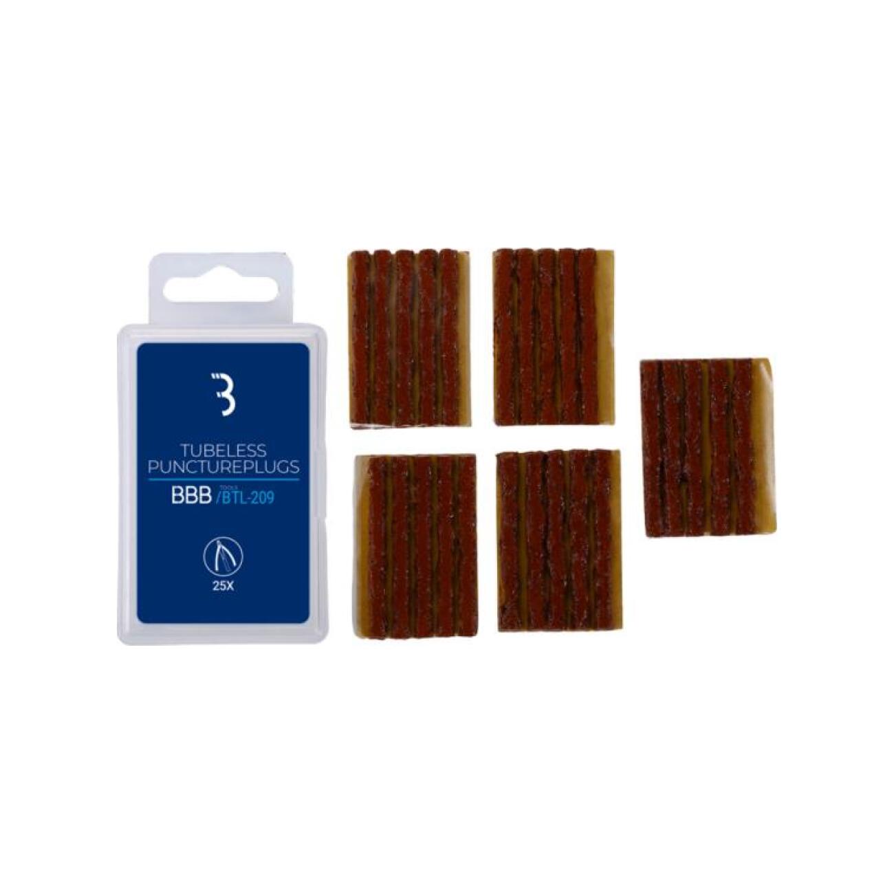 BBB sada knôtov - BTL-209 PUNCTUREPLUGS - hnedá