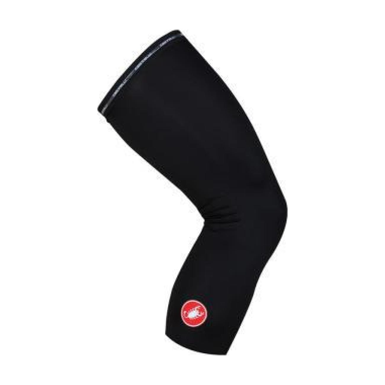 
                CASTELLI Cyklistické návleky na nohy - UPF 50+ - čierna M
            