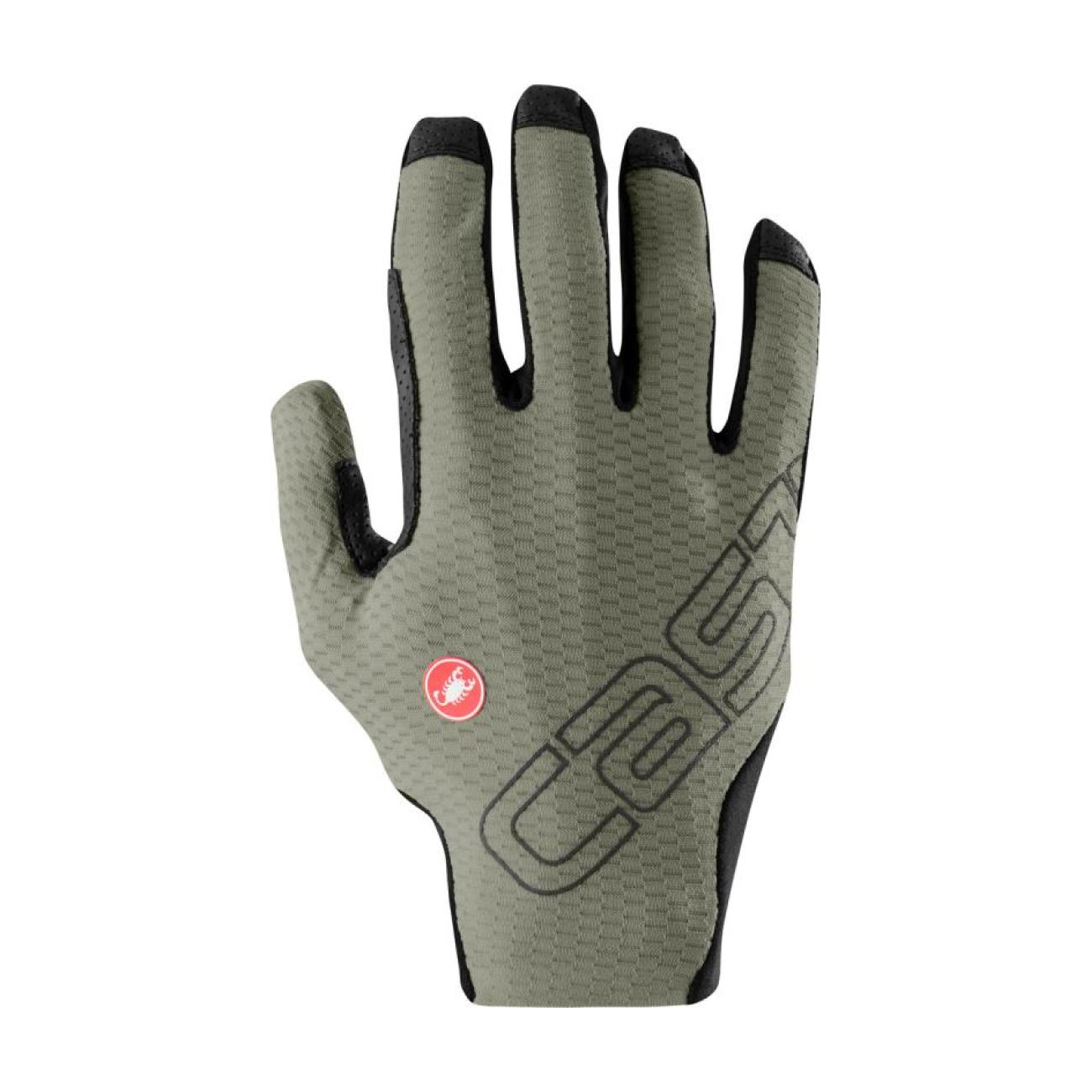 
                CASTELLI Cyklistické rukavice dlhoprsté - UNLIMITED LF - zelená XL
            