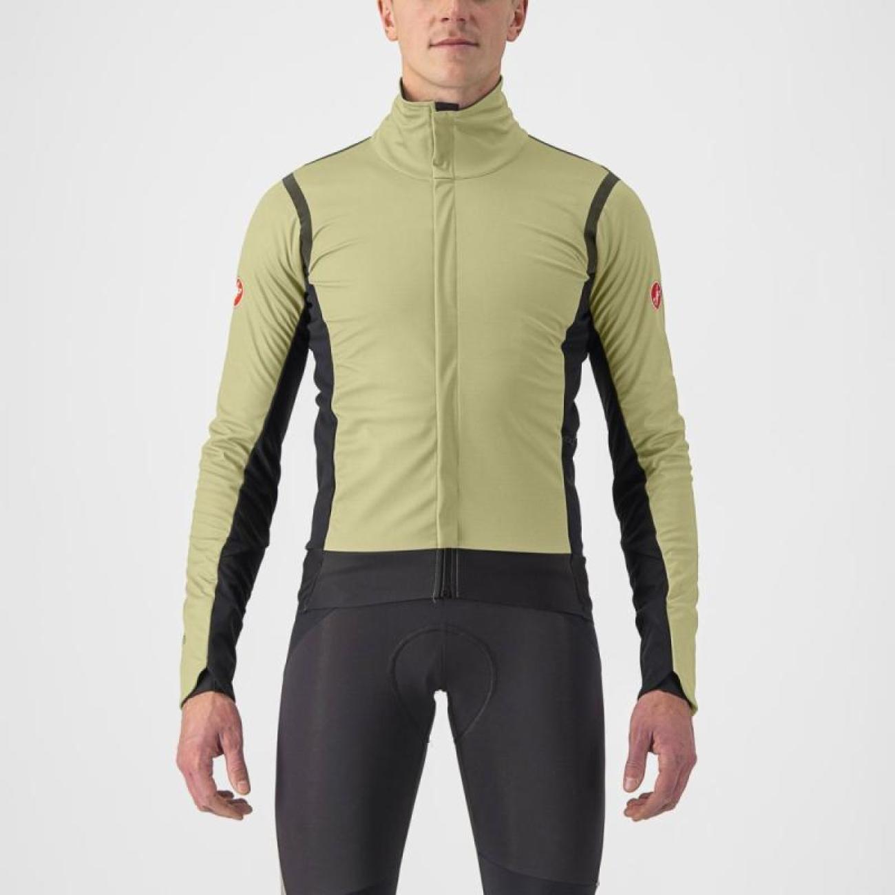 
                CASTELLI Cyklistická zateplená bunda - ALPHA ROS 2 - svetlo zelená M
            