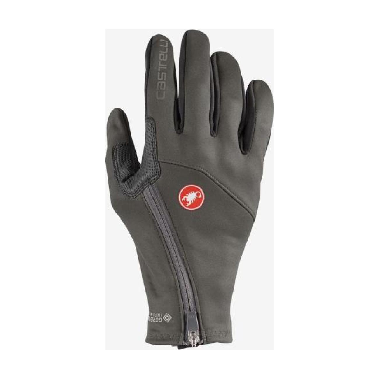 
                CASTELLI Cyklistické rukavice dlhoprsté - MORTIROLO - šedá XL
            