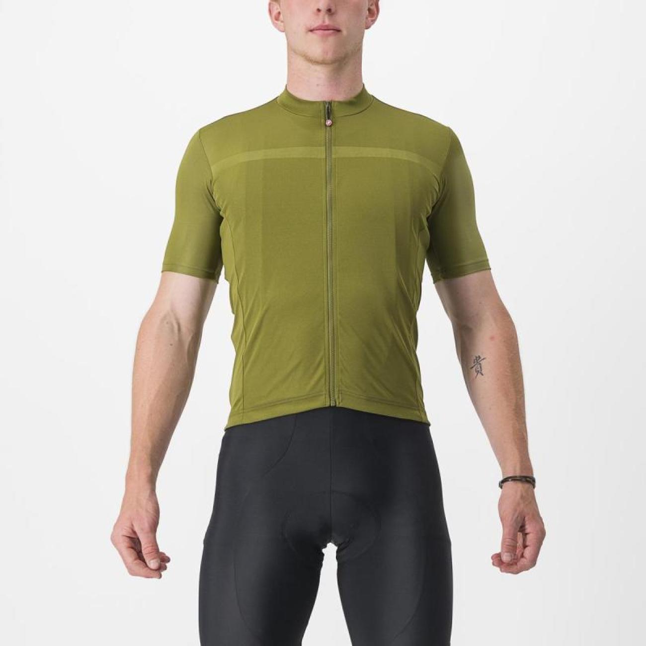
                CASTELLI Cyklistický dres s krátkym rukávom - CLASSIFICA - zelená
            