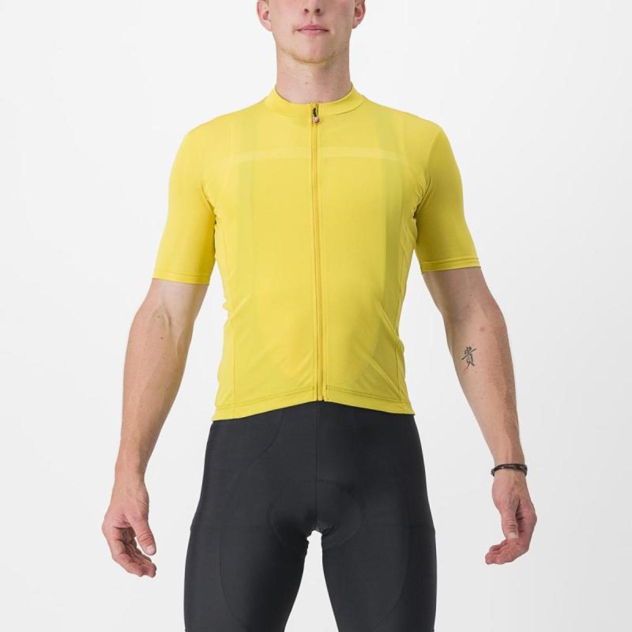 
                CASTELLI Cyklistický dres s krátkym rukávom - CLASSIFICA - žltá L
            