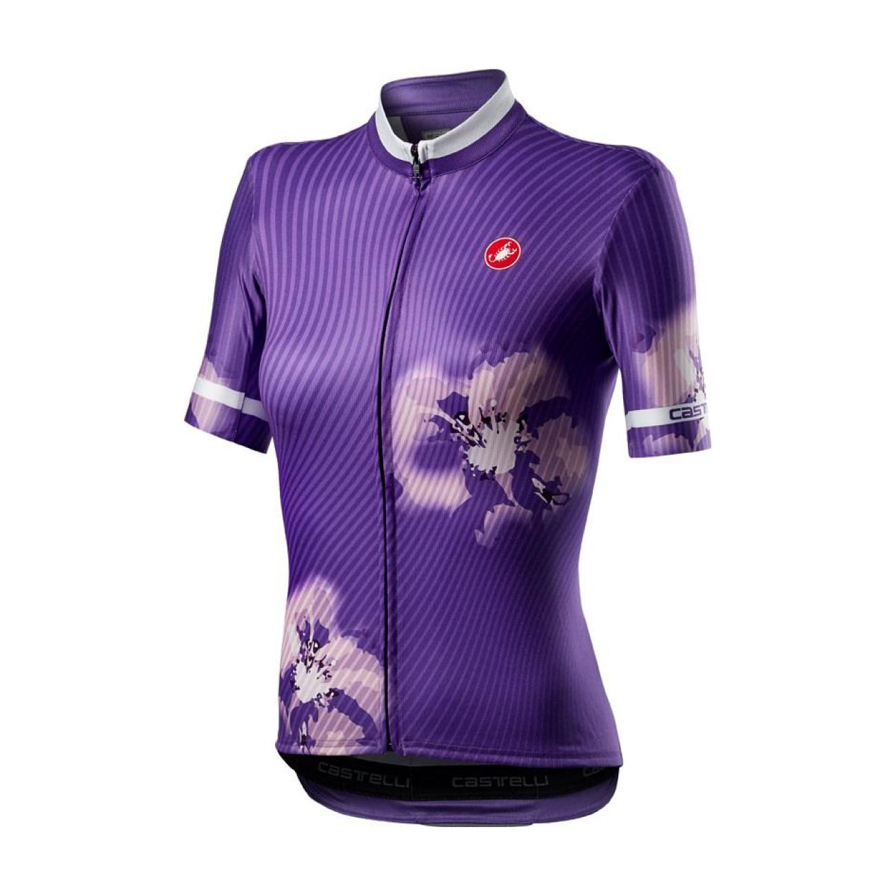 
                CASTELLI Cyklistický dres s krátkym rukávom - PRIMAVERA - fialová XL
            