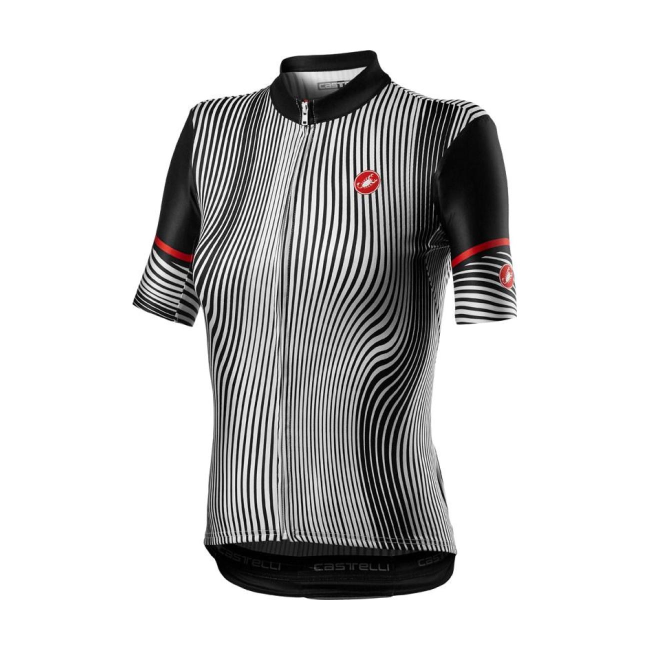 
                CASTELLI Cyklistický dres s krátkym rukávom -  ILLUSIONE - čierna/biela XS
            